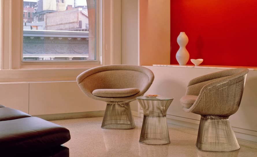 knoll platner nickel side table – thumbnail image #6