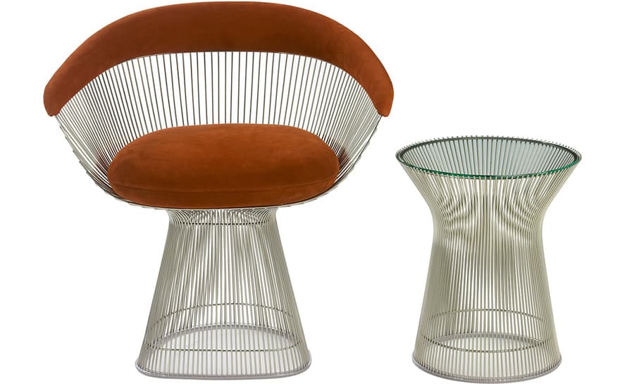 knoll platner nickel side table – thumbnail image #7