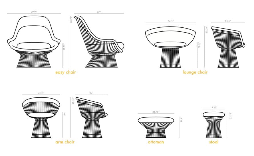 platner ottoman