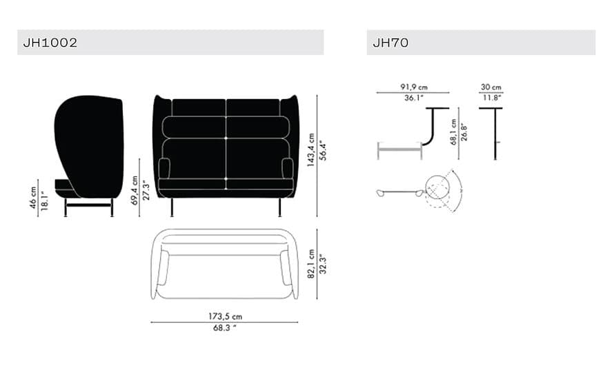 plenum two seat sofa