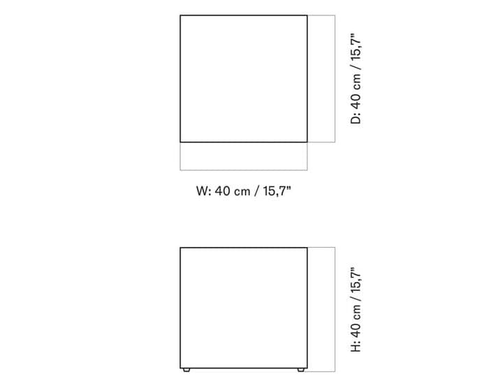 Plinth Cubic Side Table