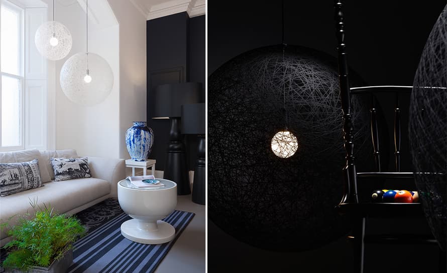 random suspension light