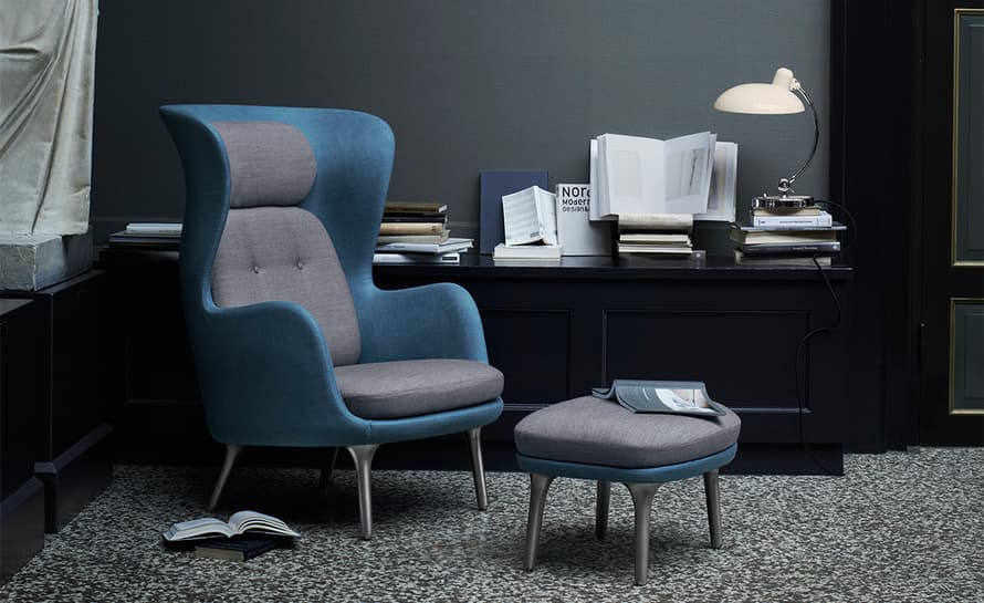ro lounge chair and ottoman