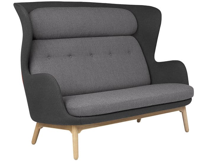 ro sofa with wood base