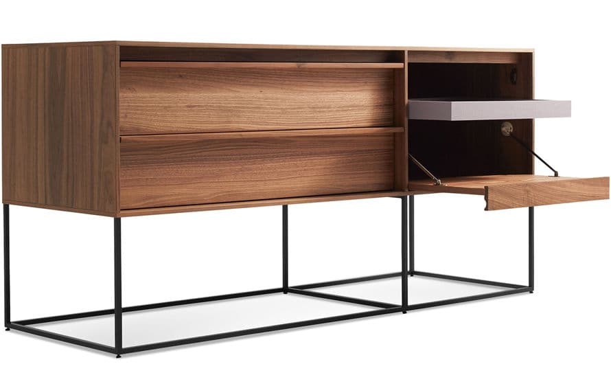 rule 1 door, 2 drawer console