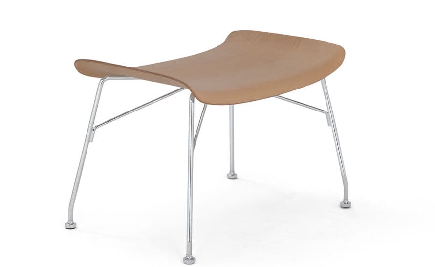 s/wood ottoman