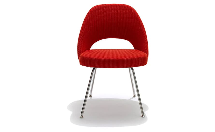 saarinen executive side chair with metal legs – thumbnail image #2
