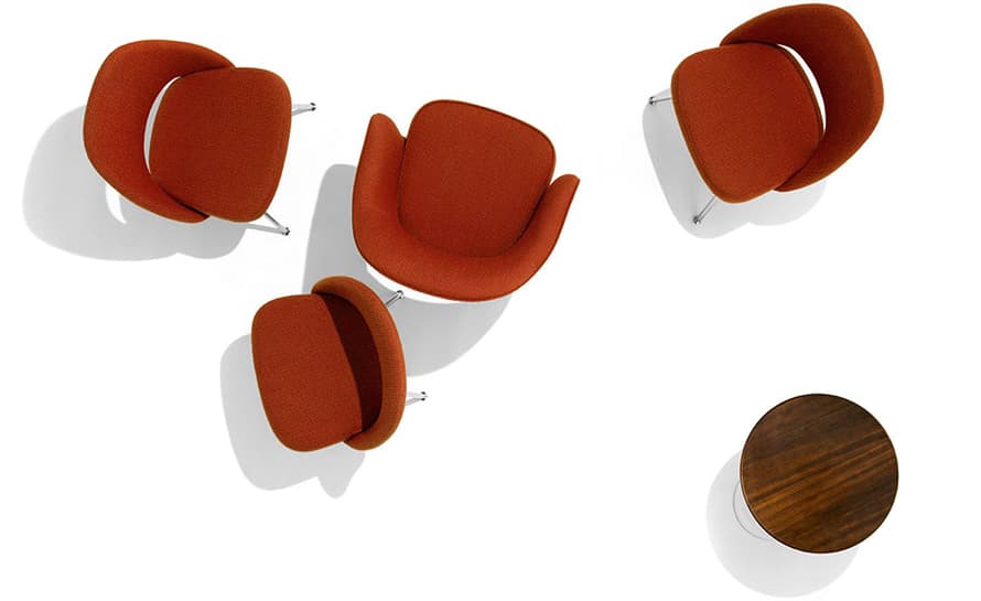 saarinen executive side chair with metal legs – thumbnail image #5