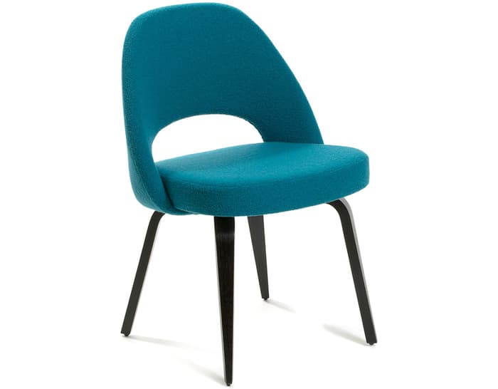 saarinen executive side chair with wood legs – thumbnail image #1