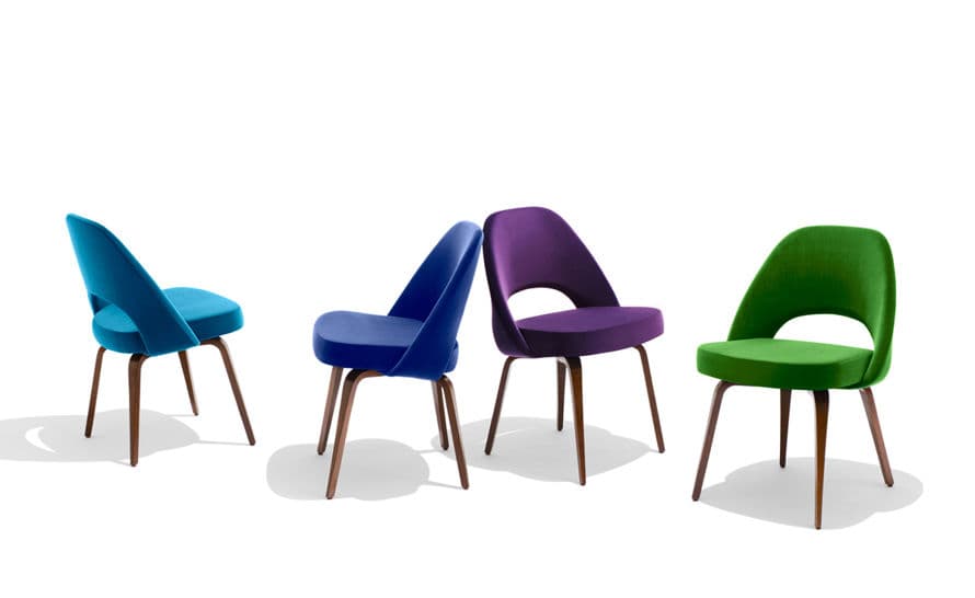 saarinen executive side chair with wood legs – thumbnail image #15