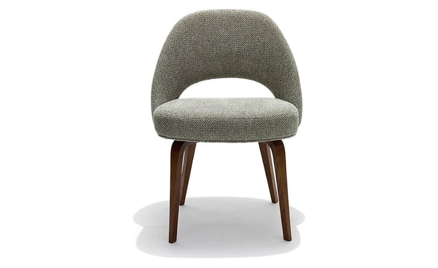 saarinen executive side chair with wood legs – thumbnail image #3