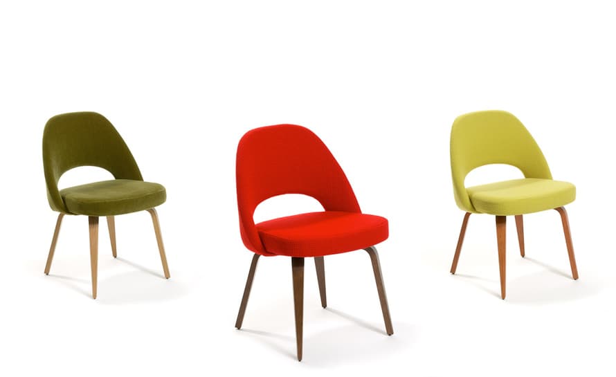 saarinen executive side chair with wood legs – thumbnail image #7