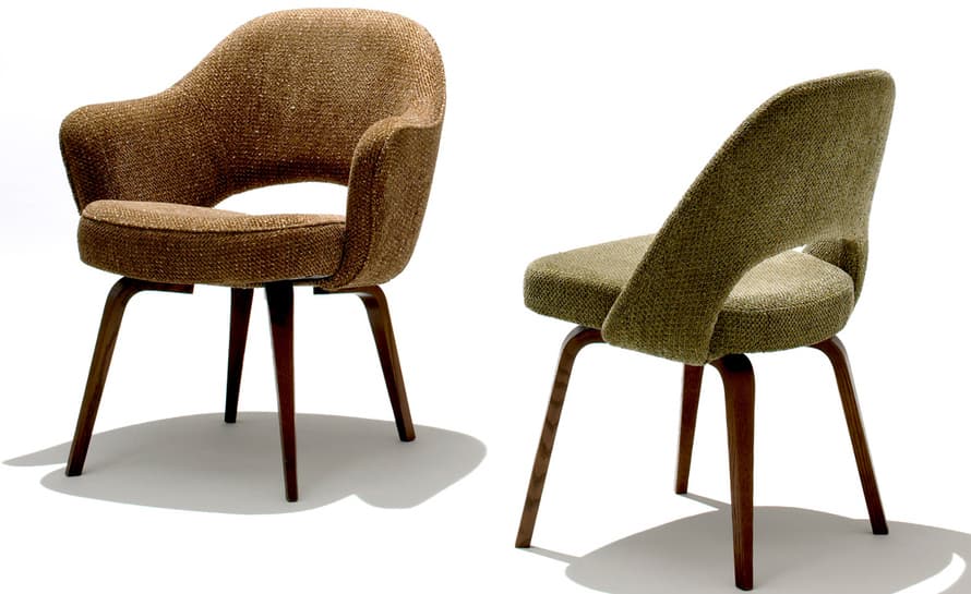 saarinen executive side chair with wood legs – thumbnail image #9