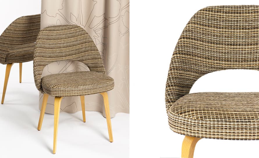 saarinen executive side chair with wood legs – thumbnail image #11