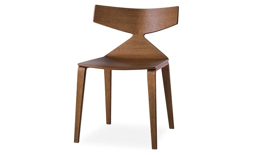 saya chair with wood legs