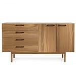 shale 4 drawer / 2 door credenza