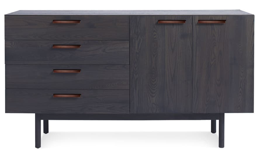 shale 4 drawer / 2 door credenza