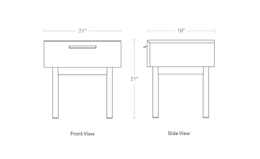 shale nightstand