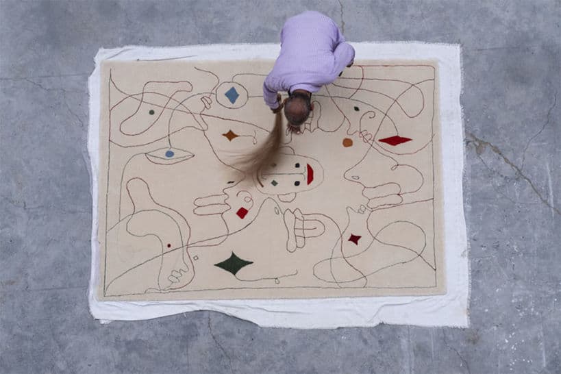 silhouette outdoor rug