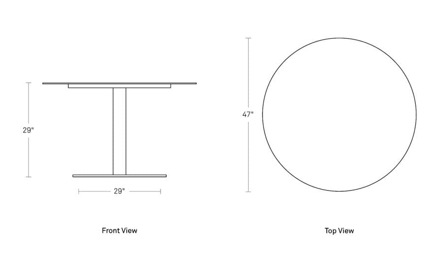 skiff large outdoor cafe table
