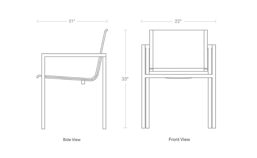 skiff outdoor stacking chair