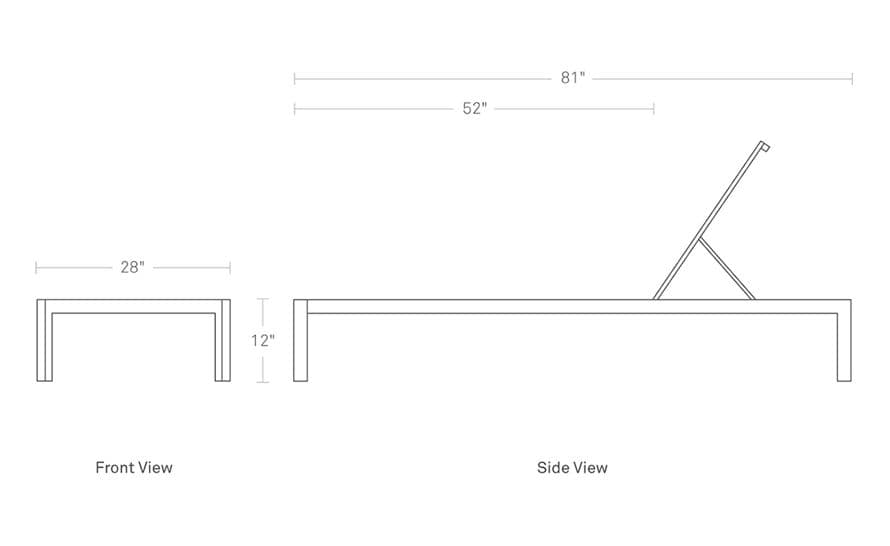 skiff outdoor sun lounger
