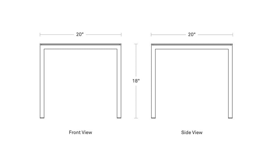 skiff outdoor tall side table