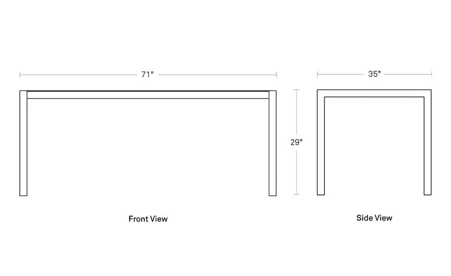 skiff rectangular outdoor table – thumbnail image #10