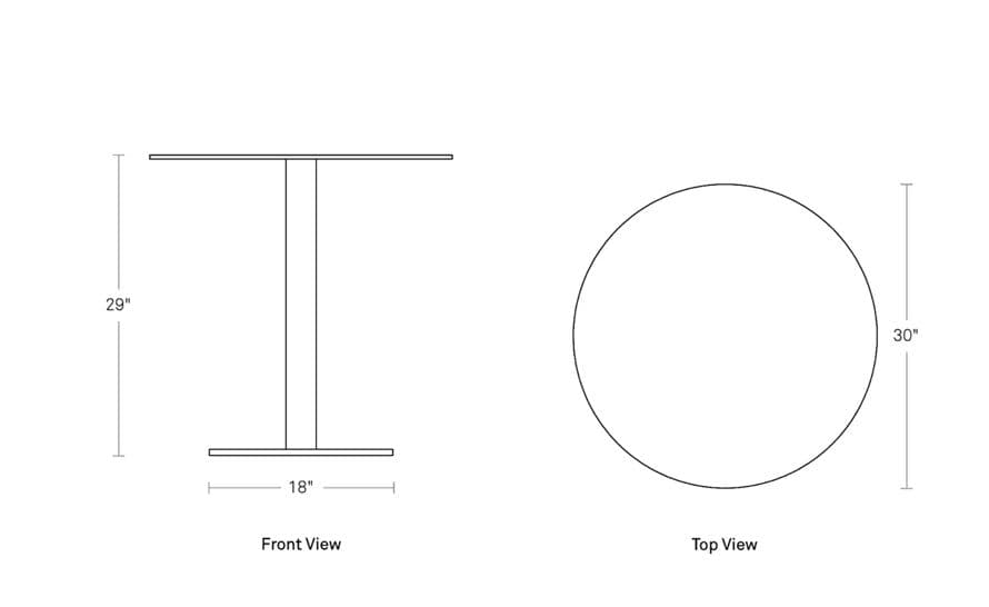 skiff small outdoor cafe table