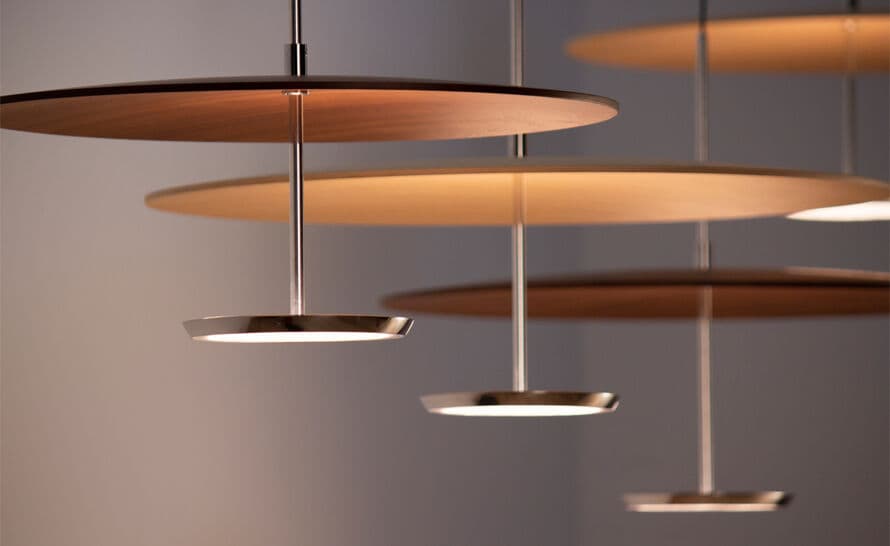 sky dome wood pendant light