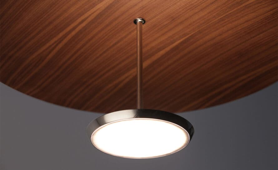 sky dome wood pendant light