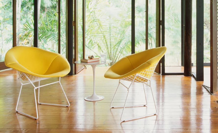 bertoia small diamond chair with full cover – thumbnail image #3