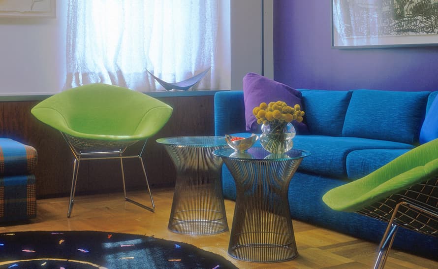 bertoia small diamond chair with full cover – thumbnail image #5