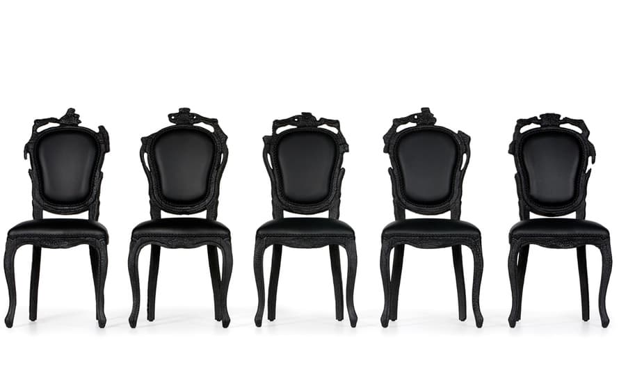 smoke dining chair