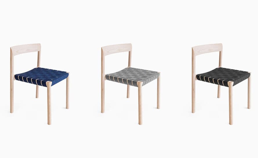 stax chair with webbed seat