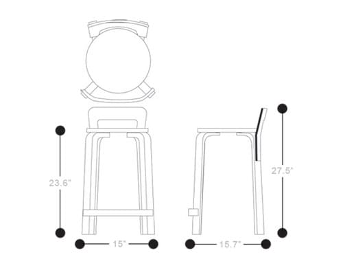 alvar aalto stool k65 – thumbnail image #5