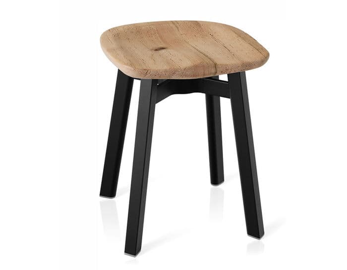 su small stool with wood seat