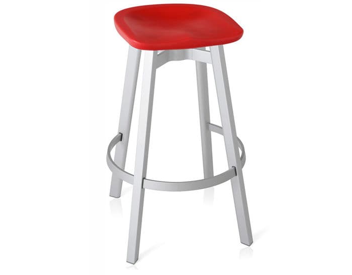 su stool with plastic seat