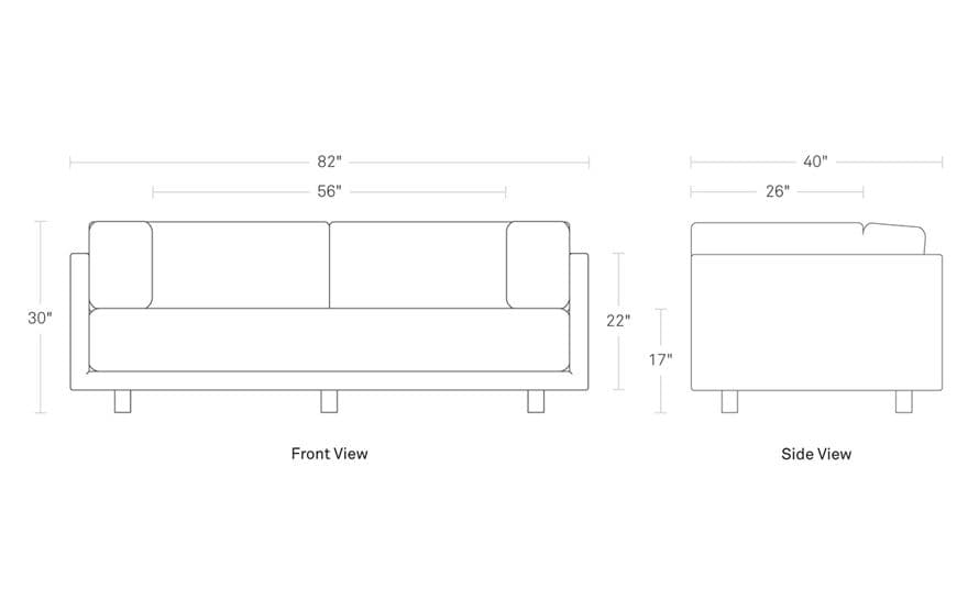 sunday 82 inch sofa