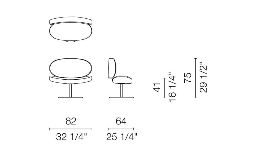 sunset swivel chair