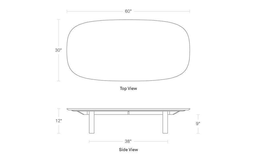 super swoval coffee table