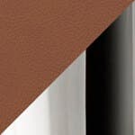 Walnut Leather - Chrome Base