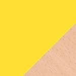 yellow polypropylene / natural beech