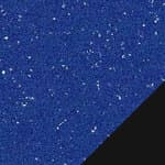 low - mixed top blue with aluminum fragments / black base