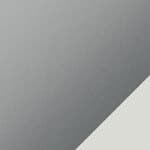 white seat / silver frame