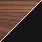 large / walnut top - 870 finish / matte black base