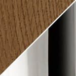 oak top - 870 finish / polished stainless steel base