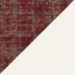 peony plain - burgundy bouclé / white frame