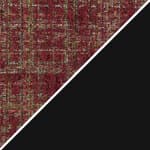 peony plain - burgundy bouclé / black frame