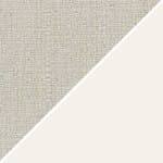 white seat cushion & 3 main back cushions / white frame